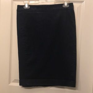 Ann Taylor loft stretch denim pencil skirt